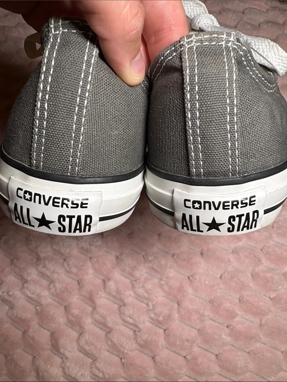 Converse Low-Top Canvas Sneakers - Gray & White